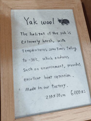 Yak Wool Description Roaming Atlas